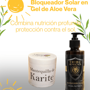 Mantequilla de karité y Bloqueadore Solar